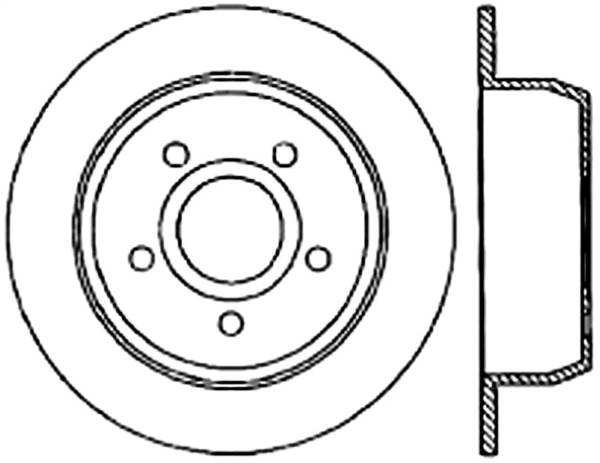 Stoptech - StopTech Sport Slotted Cryo Brake Rotor Rear Left 126.67043CSL