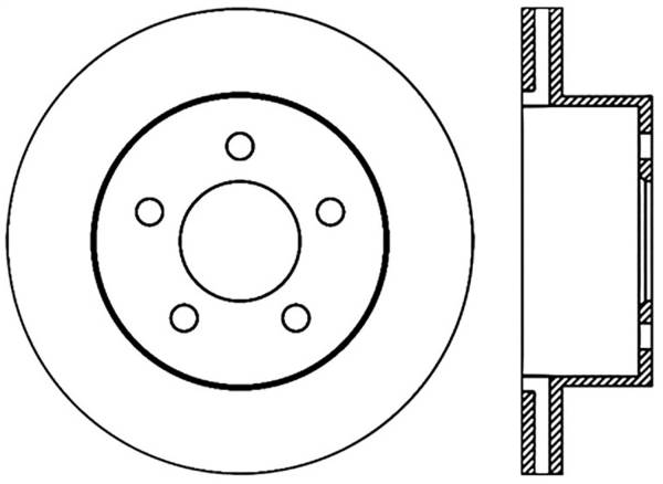 Stoptech - StopTech Sport Slotted Cryo Brake Rotor Front Right 126.67045CSR