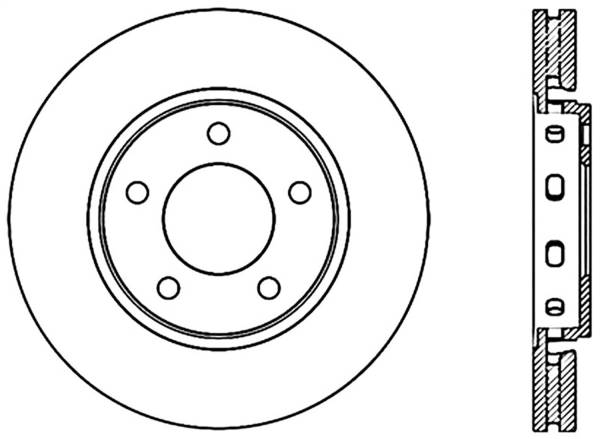 Stoptech - StopTech Sport Slotted Cryo Brake Rotor Front Left 126.67049CSL