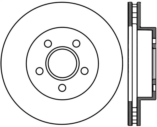 Stoptech - StopTech Sport Slotted Cryo Brake Rotor Front Left 126.67052CSL