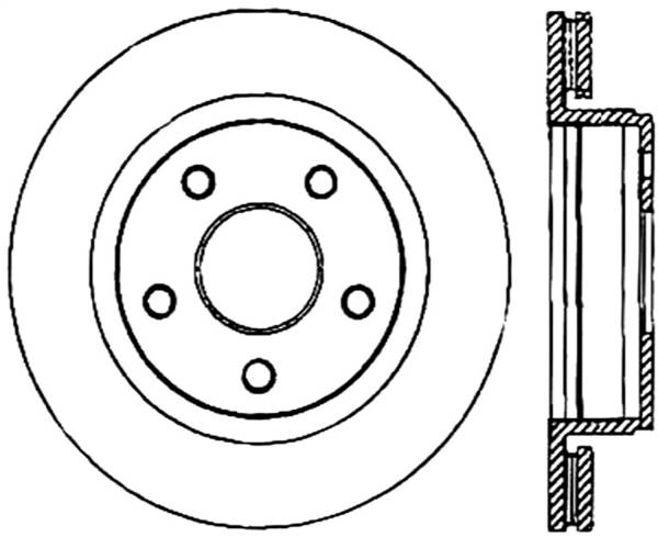 Stoptech - StopTech Sport Slotted Cryo Brake Rotor Rear Right 126.67054CSR