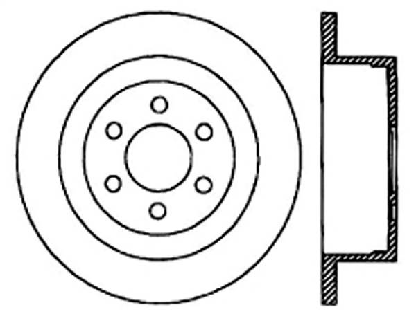 Stoptech - StopTech Sport Slotted Cryo Brake Rotor Rear Right 126.67058CSR