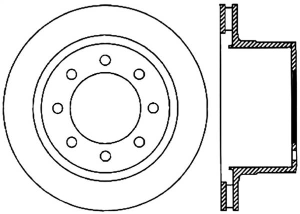 Stoptech - StopTech Sport Slotted Cryo Brake Rotor Rear Right 126.67062CSR