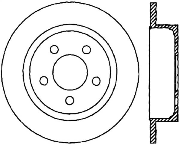 Stoptech - StopTech Sport Slotted Cryo Brake Rotor Rear Right 126.67063CSR