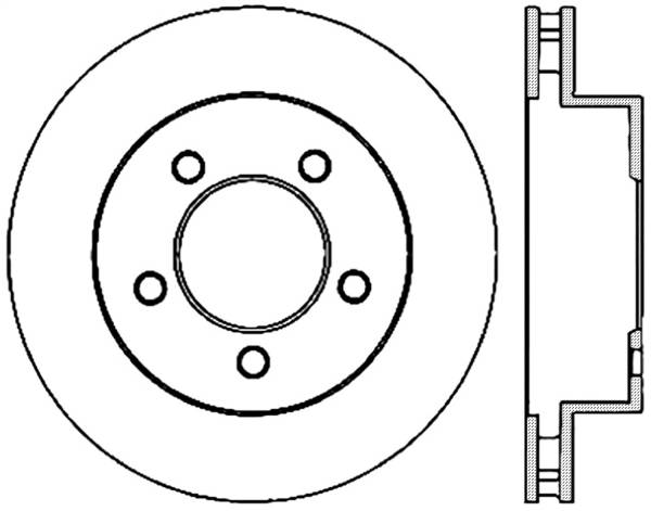 Stoptech - StopTech Sport Slotted Cryo Brake Rotor Front Left 126.67065CSL