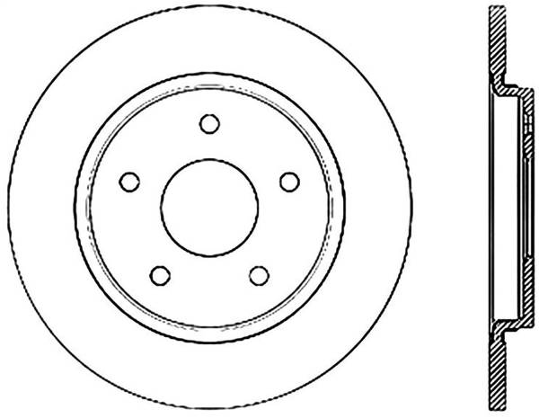 StopTech - StopTech Sport Slotted Cryo Brake Rotor; Rear Left