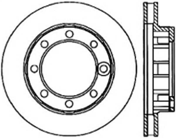 Stoptech - StopTech 71-86 Chevrolet K20 Suburban Cryo Slotted Front Left Sport Brake Rotor - 126.68001CSL