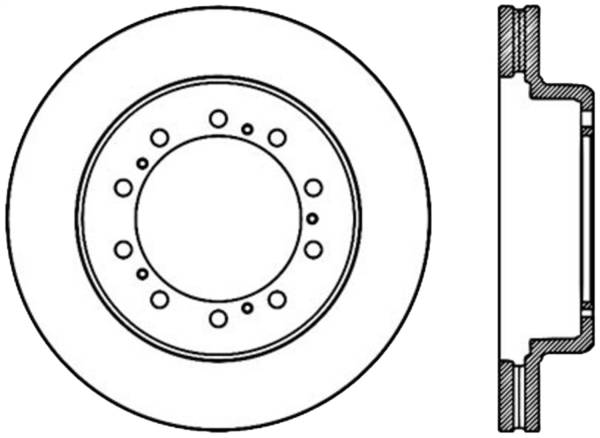 StopTech - StopTech Sport Slotted Cryo Brake Rotor Front and Rear Left 126.80001CSL