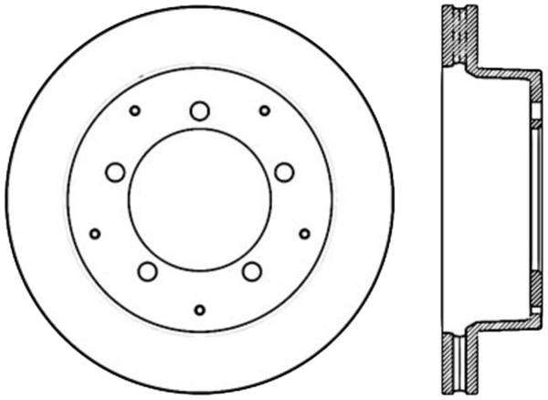 StopTech - StopTech Sport Slotted Cryo Brake Rotor Front and Rear Left 126.80008CSL