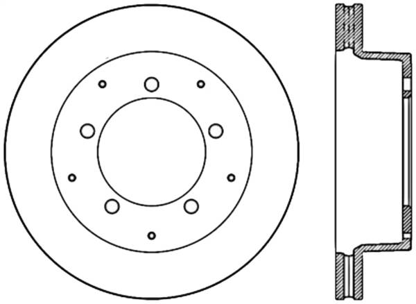 StopTech - StopTech Sport Slotted Cryo Brake Rotor Front and Rear Right 126.80008CSR