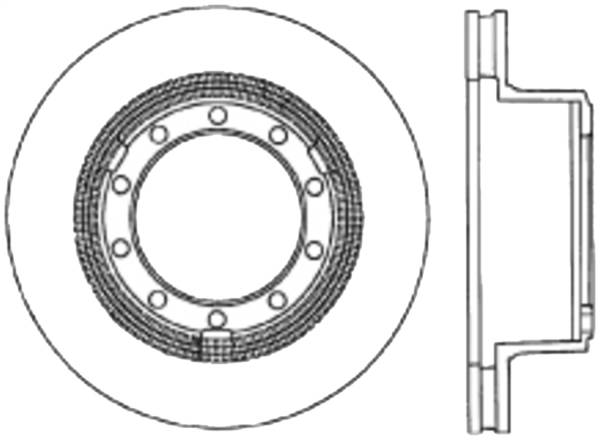 StopTech - StopTech Sport Slotted Cryo Brake Rotor Front and Rear Left 126.83013CSL