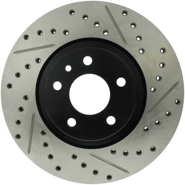 StopTech - StopTech Sport Drilled/Slotted Brake Rotor; Front Left