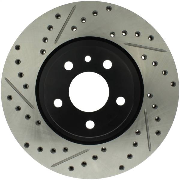 StopTech - StopTech Sport Drilled/Slotted Brake Rotor; Front Right