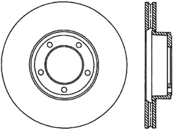 StopTech - StopTech Sport Cryo Drilled/Slotted Brake Rotor; Front Left