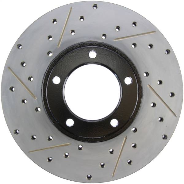 StopTech - StopTech Sport Drilled/Slotted Brake Rotor; Front Right