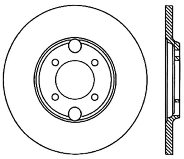 StopTech - StopTech Sport Drilled/Slotted Brake Rotor; Rear Right