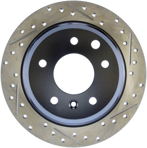 StopTech - StopTech Sport Drilled/Slotted Brake Rotor; Rear Left