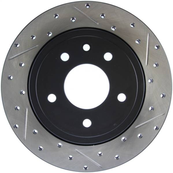 StopTech - StopTech Sport Drilled/Slotted Brake Rotor; Rear Left