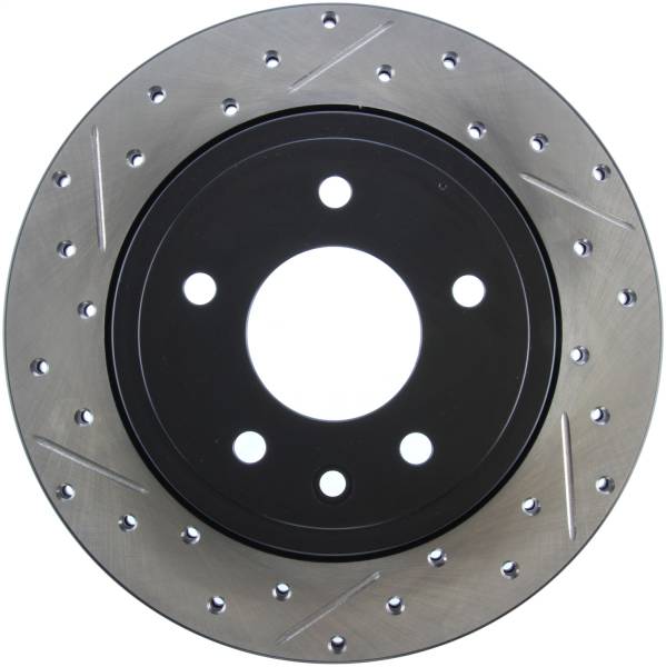 StopTech - StopTech Sport Drilled/Slotted Brake Rotor; Rear Right