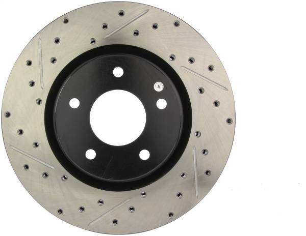 StopTech - StopTech Sport Drilled/Slotted Brake Rotor; Front Right