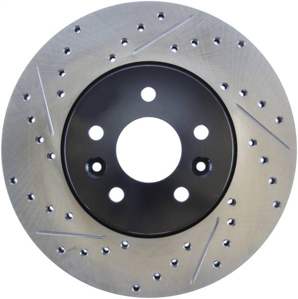 StopTech - StopTech Sport Drilled/Slotted Brake Rotor; Front Right