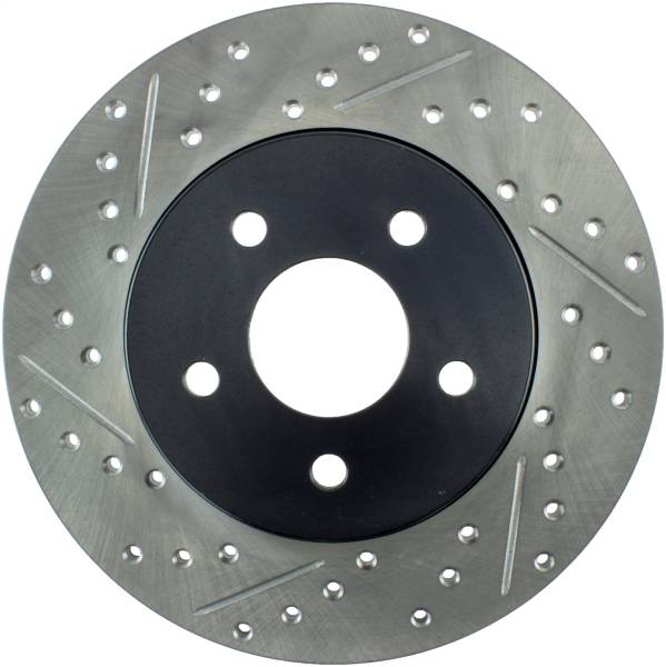 StopTech - StopTech Sport Drilled/Slotted Brake Rotor; Rear Right