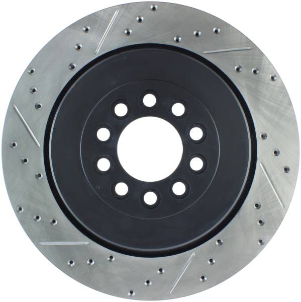 StopTech - StopTech Sport Drilled/Slotted Brake Rotor; Front Left