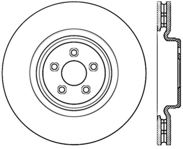 StopTech - StopTech Sport Cryo Drilled/Slotted Brake Rotor; Rear Left