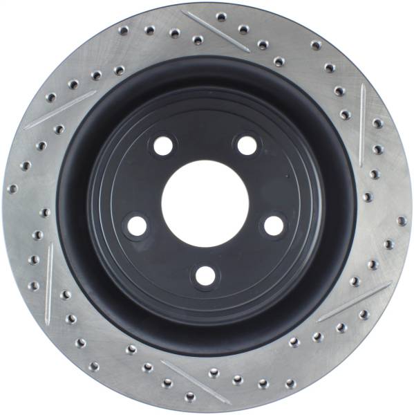 StopTech - StopTech Sport Drilled/Slotted Brake Rotor; Rear Left