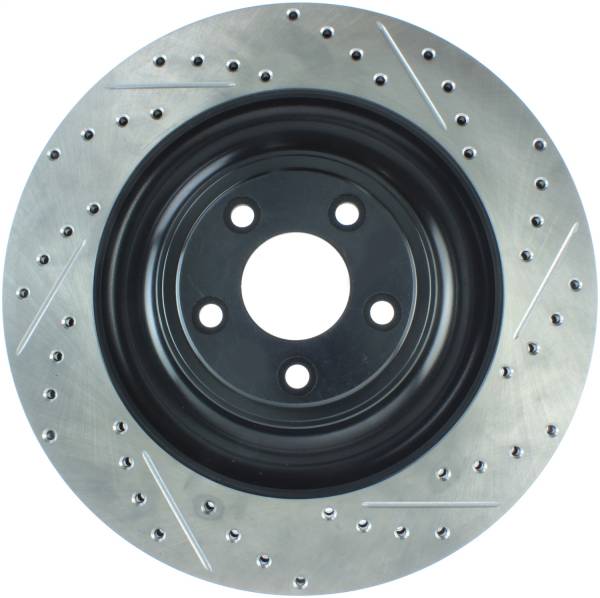 StopTech - StopTech Sport Drilled/Slotted Brake Rotor; Rear Left