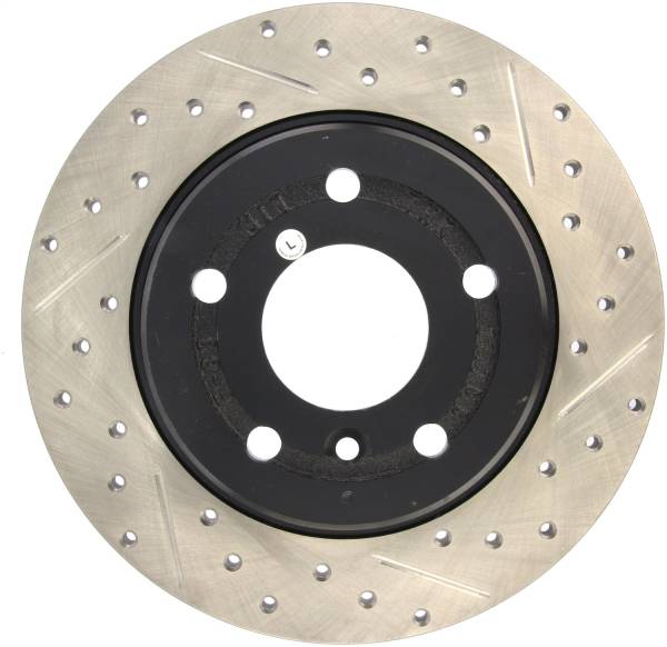 StopTech - StopTech Sport Drilled/Slotted Brake Rotor; Rear Left