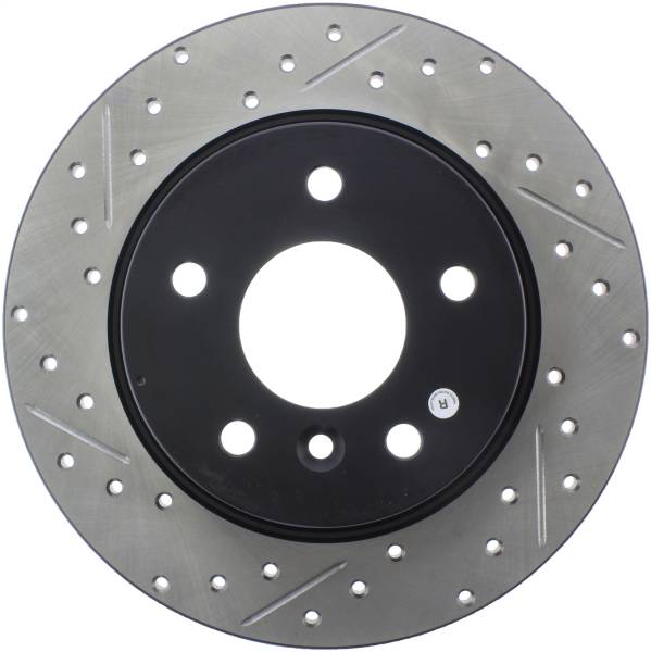 StopTech - StopTech Sport Drilled/Slotted Brake Rotor; Rear Right