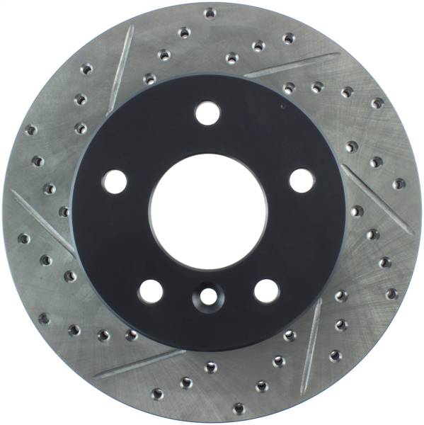 StopTech - StopTech Sport Drilled/Slotted Brake Rotor; Front Right