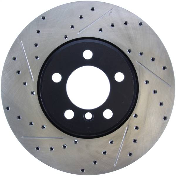 StopTech - StopTech Sport Drilled/Slotted Brake Rotor; Front Right