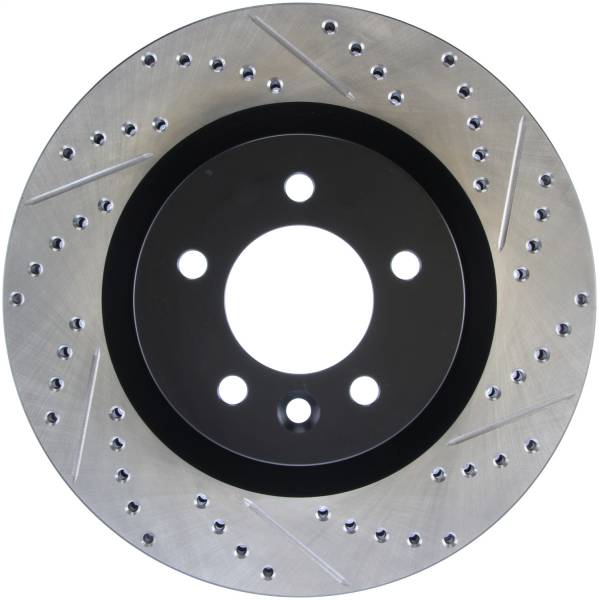 StopTech - StopTech Sport Drilled/Slotted Brake Rotor; Front Left