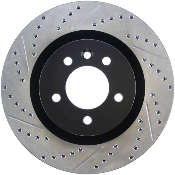 StopTech - StopTech Sport Drilled/Slotted Brake Rotor; Front Right