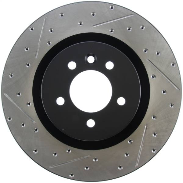 StopTech - StopTech Sport Drilled/Slotted Brake Rotor; Front Right