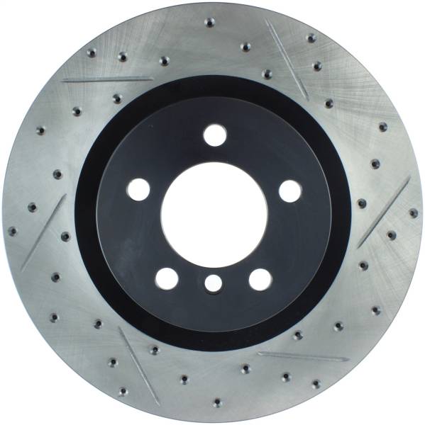 StopTech - StopTech Sport Drilled/Slotted Brake Rotor; Front Left