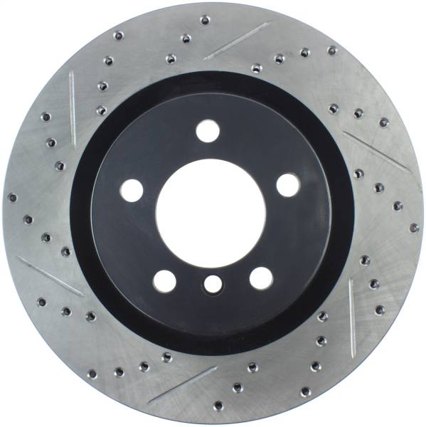 StopTech - StopTech Sport Drilled/Slotted Brake Rotor; Front Right