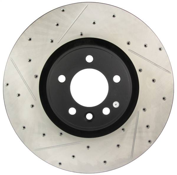 StopTech - StopTech Sport Drilled/Slotted Brake Rotor; Front Right