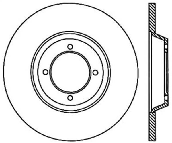 Stoptech - StopTech Sport Cryo Drilled/Slotted Brake Rotor Front Left 127.30002CL