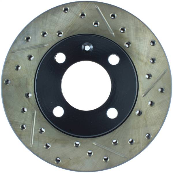 StopTech - StopTech Sport Drilled/Slotted Brake Rotor; Front Left