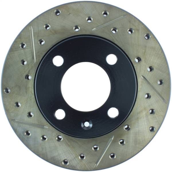 StopTech - StopTech Sport Drilled/Slotted Brake Rotor; Front Right