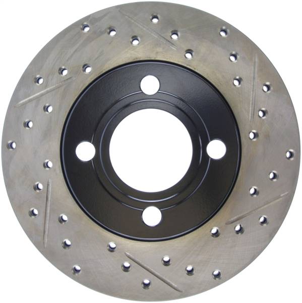 StopTech - StopTech Sport Drilled/Slotted Brake Rotor; Front Left