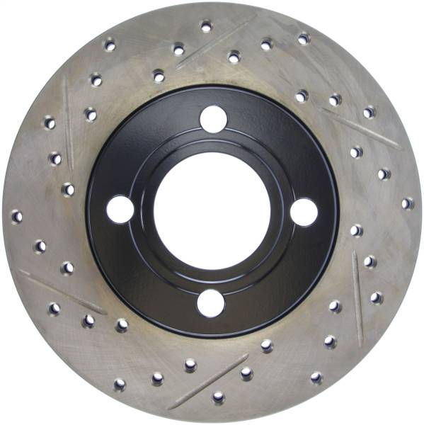 StopTech - StopTech Sport Drilled/Slotted Brake Rotor; Front Right