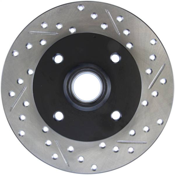 StopTech - StopTech Sport Drilled/Slotted Brake Rotor; Rear Left