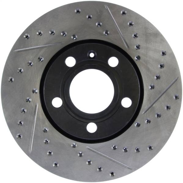 StopTech - StopTech Sport Drilled/Slotted Brake Rotor; Front Left