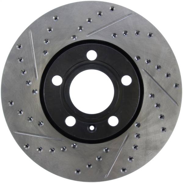 StopTech - StopTech Sport Drilled/Slotted Brake Rotor; Front Right