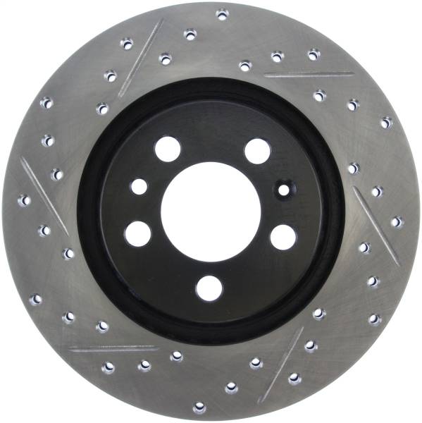 StopTech - StopTech Sport Drilled/Slotted Brake Rotor; Front Right