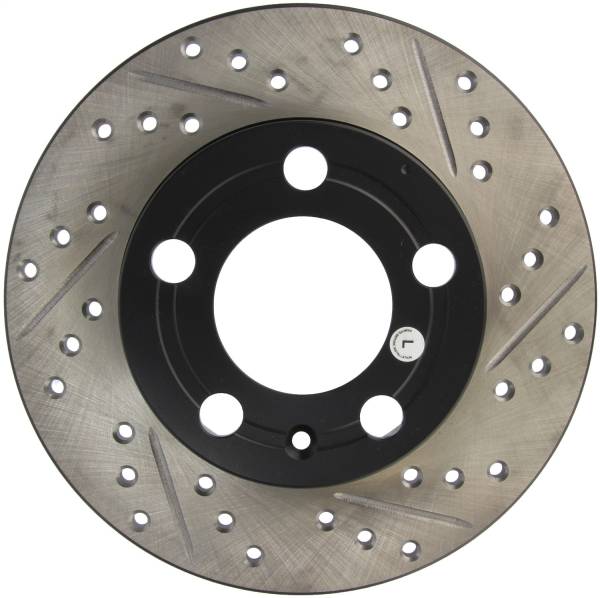 StopTech - StopTech Sport Drilled/Slotted Brake Rotor; Rear Left